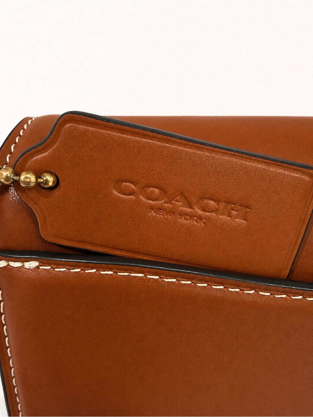 Coach Tabby 20 Full Grain Leather B4/Tan NWT Brass Shoulder Crossbody - Picture 5 of 12
